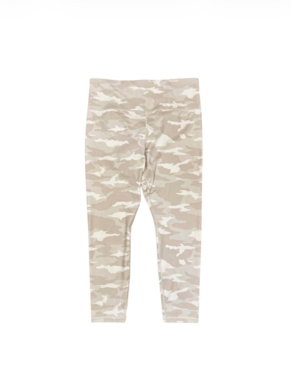 Athleta Elation Camo 7/8 Tight Large Beige Cream High Rise Compression Leggings